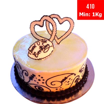 "Round shape Special Cake - code410 (1kg) - Click here to View more details about this Product